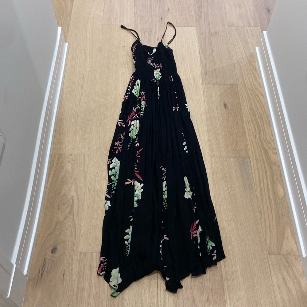 Black floral dress